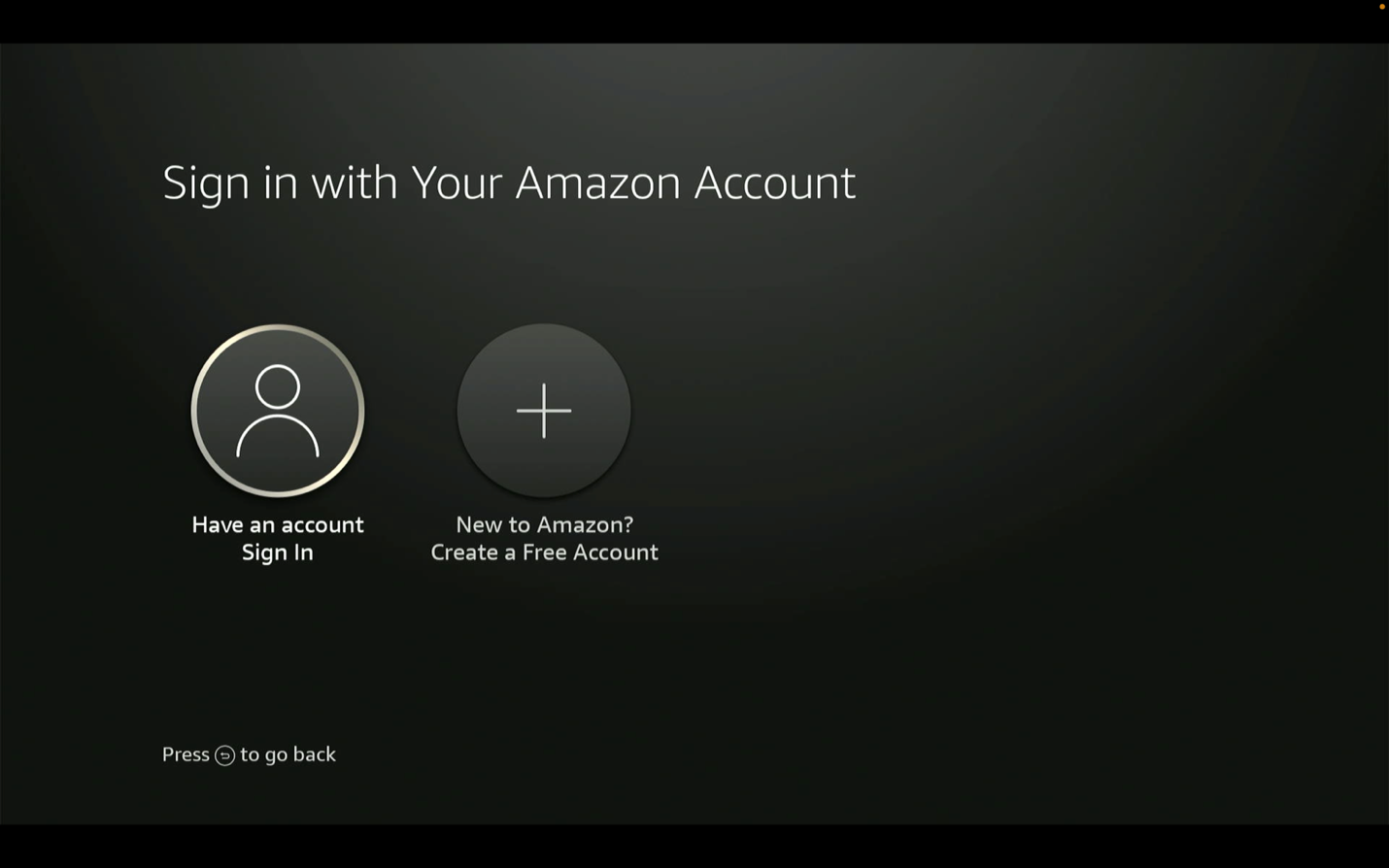 Sign in to your Amazon account