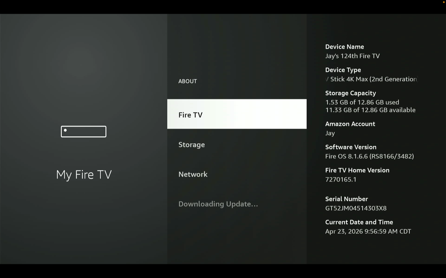 Highlight Fire TV and press it 7 times