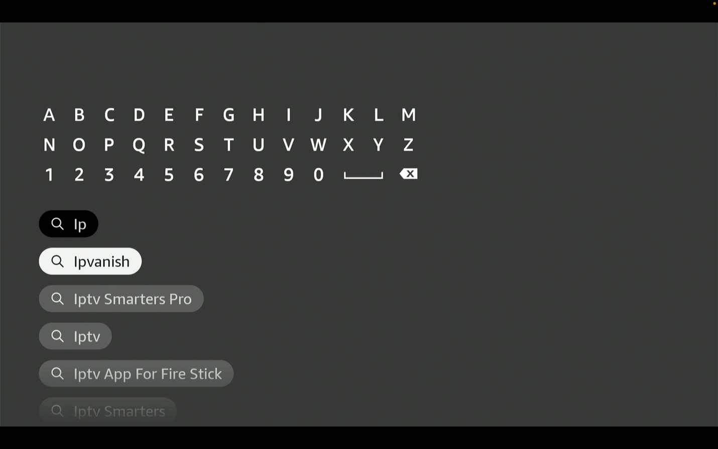 Type in IPVanish