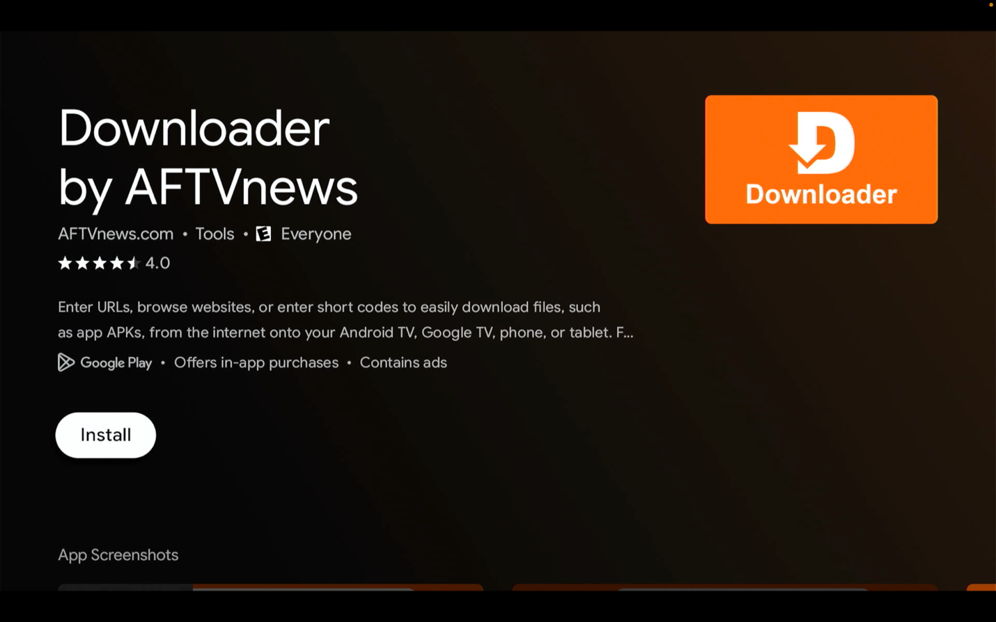 Confirm the official Downloader app