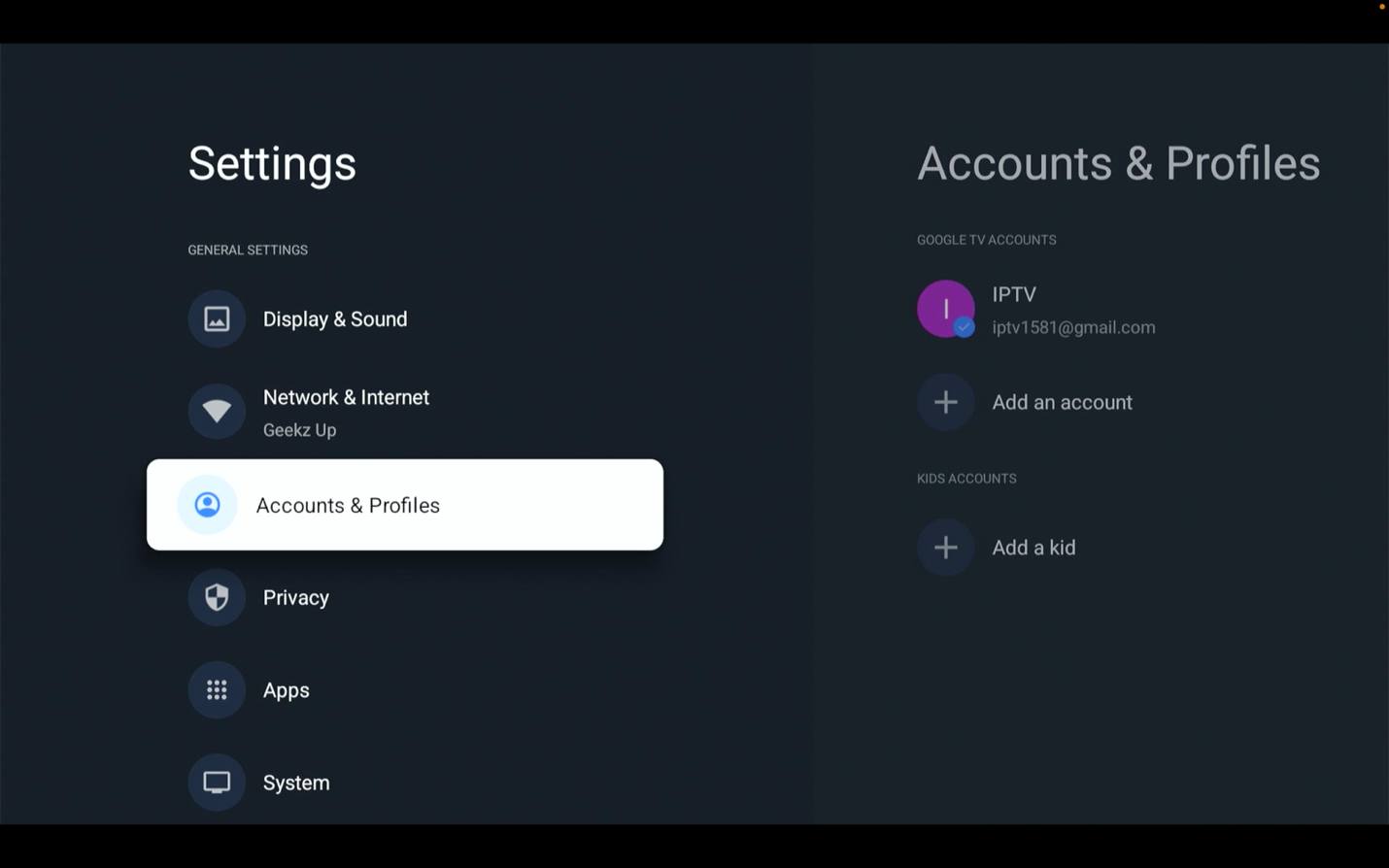Open Accounts & Profiles